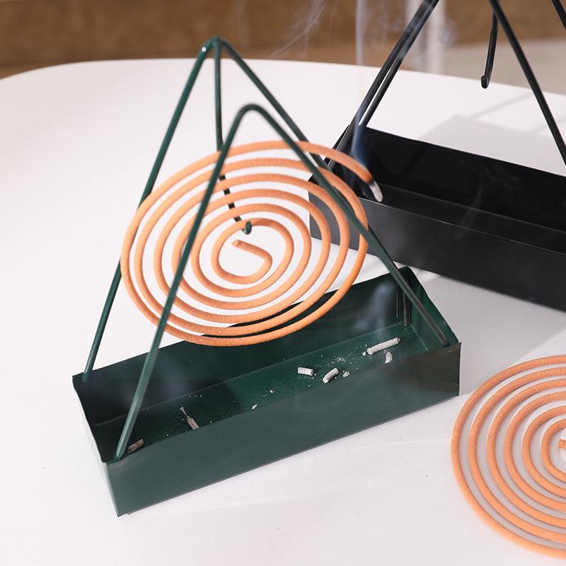 Summer All-Iron Mosquito Coil Holder: Easy-Clean, Convenient, Creative Incense Burner.
