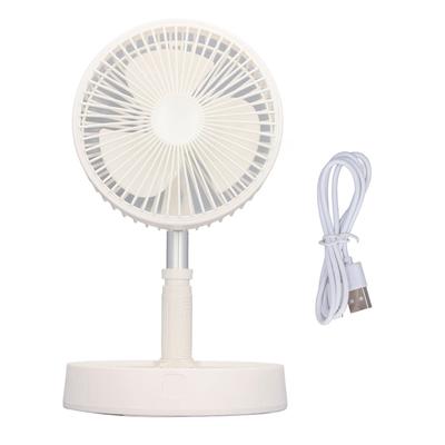 Standventilator, zusammenklappbar, tragbar, Teleskop-Boden-Tischventilator, 7200 mAh, wiederaufladbarer Akku, superleise
