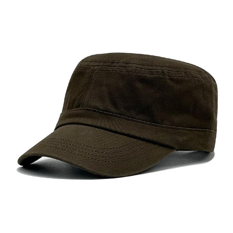 Spring and Summer Flat Top Hat Men and Women Fashionable Thin Breathable Baseball Hat Outdoor Personalized Sun Visor Military Hat Baseball Cap