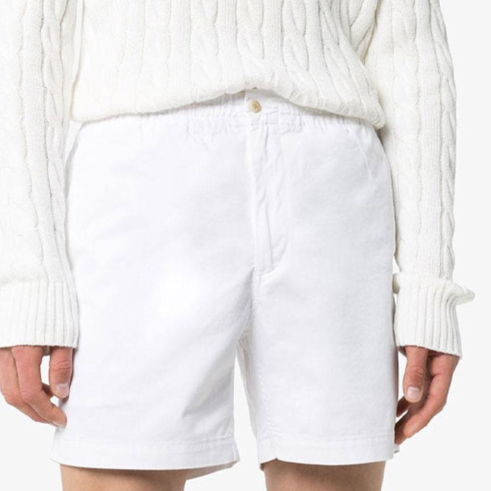Polo Ralph Lauren Solid Color Button Closure Shorts Men shorts White 710644995-011