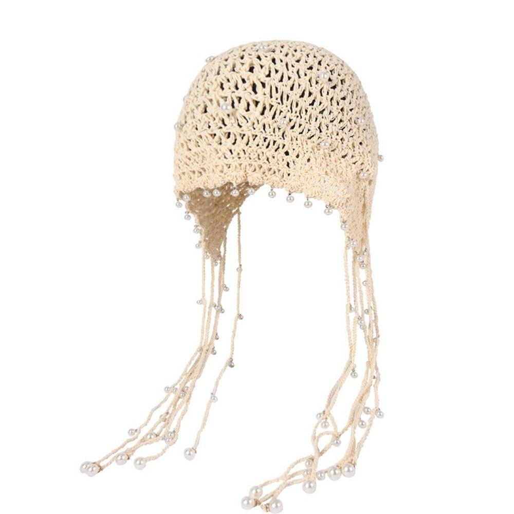 Beanies Knit Cap Crochet Flower Ethnic Style Hat  Apparel Accessories