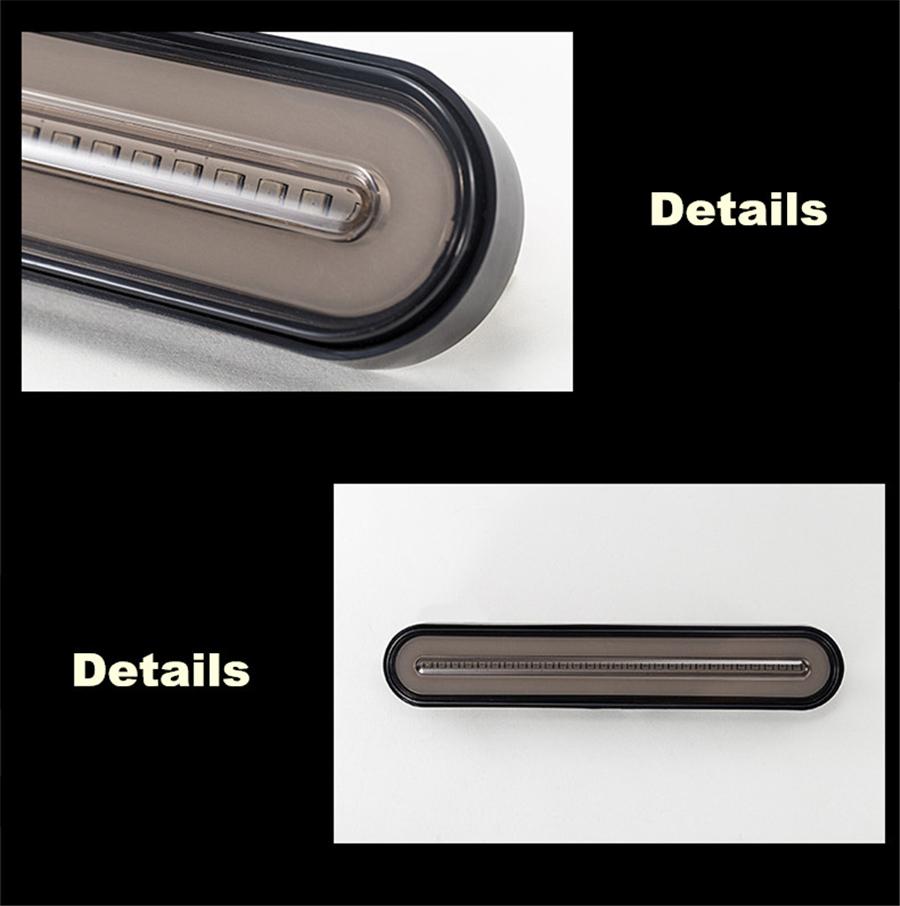 2x Halo Neon 100 LED Dual Colors Car RV Trailer Truck Stop Flowing Turn Signal Brake Rear Tail Light