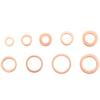 200pcs Copper Washer Gasket Flat Ring Seal Assortment Kit M5 M6 M8 M10 M12 M14