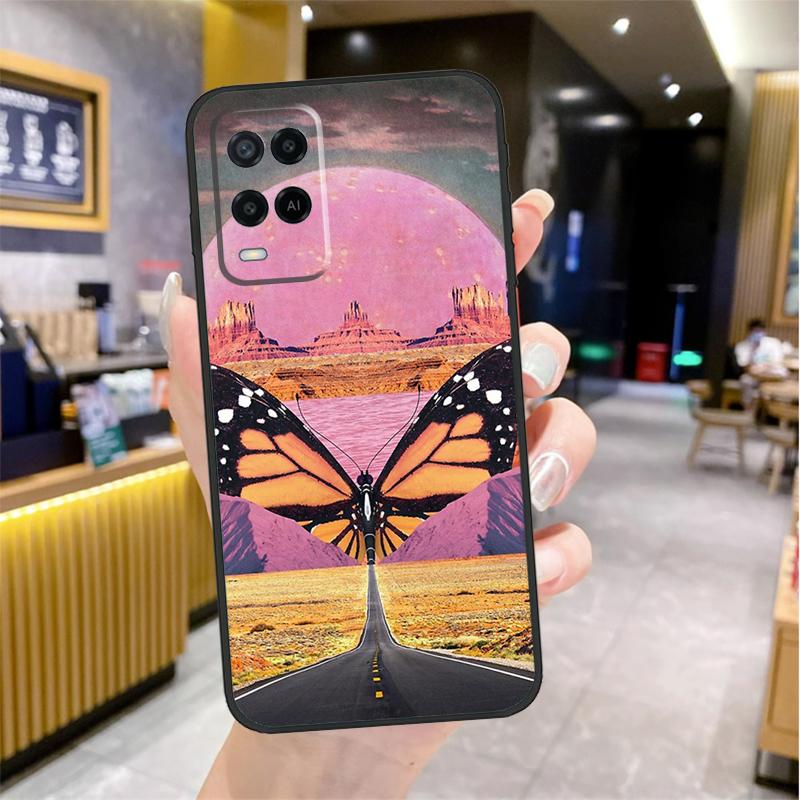 Art Aesthetic Trippy Psychedelic Case For Oppo A80 A40 A60 A18 A38 A58 A78 A98 A96 A76 A16 A94 A74 A54 A15 A17 A57 A77 A5 Pro
