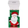 Christmas Toilet Seat Cover Set: Santa, Snowman & Reindeer 2-Piece Bathroom Decor.