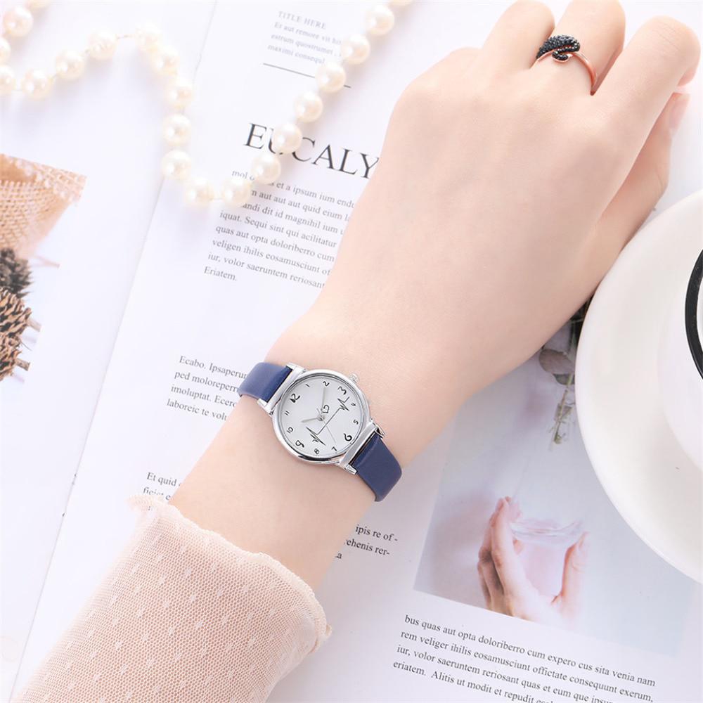 Γυναικείο ρολόι μόδας Νέο γυναικείο ρολόι χειρός από λεπτό δέρμα λουράκι Ρολόγια χαλαζία με μικρό καντράν Φόρεμα Ρολόι Relogio Feminino 2019