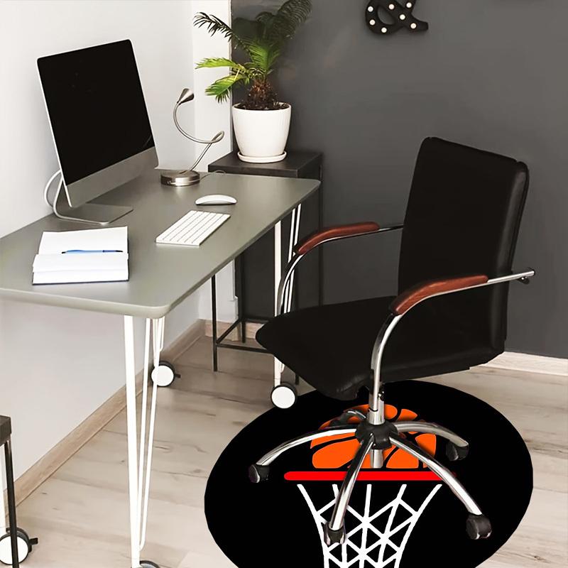 

1pc Office Carpet Chair Mats Basketball Hoop Icon Perfect for Decorating Office Chairs, Living Rooms, Or Bedrooms.YDT052 80cm by 80cm
