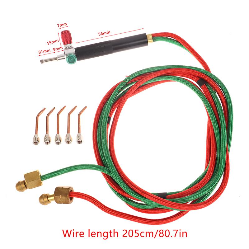 Kit di strumenti per gioielli Goldsmith Little Torch, attrezzatura per saldare gioielli, torcia a propano, strumento per la creazione di gioielli, 1 set con 5 punte