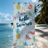 Hello Summer Watermelon-Print Towel Quick Drying Beach Towels Are Suitable For Swimming Pools Camping Yoga And The Gym