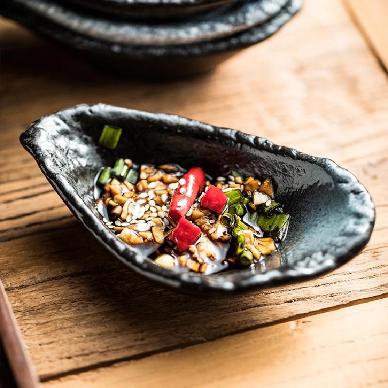 Oyster Modeling Ceramic Bowl Creative Restaurant Seasoning Snacks Dishes Kitchen Tableware Accessories Table Decoration Dishes