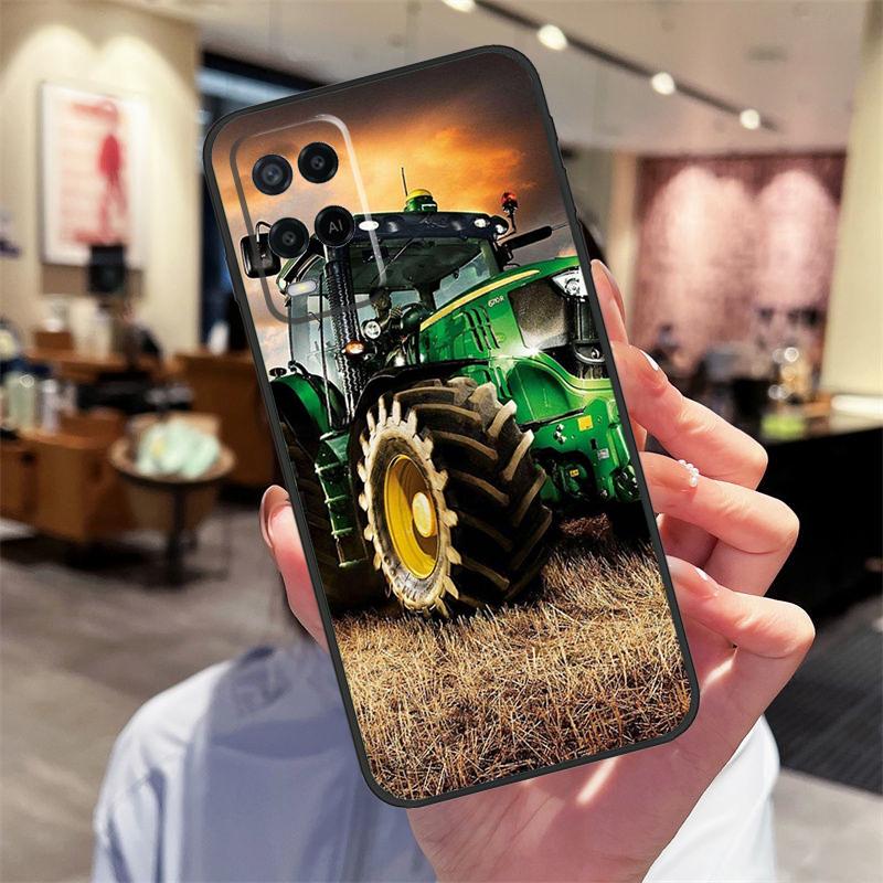 Farm Vehicle Tractor Case For Oppo A78 A98 A79 A18 A38 A58 A40 A60 A80 A16 A76 A96 A15 A74 A94 A54 A17 A77 Cover