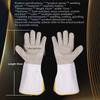 Welder gloves cowhide high temperature resistant oven mitts fireproof welding leather gloves