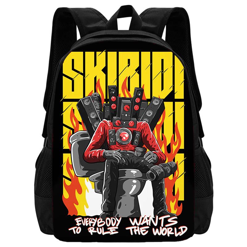 Mochila Skibidi Toilet School Backpack Cartoon School Bag for Boys  Titans Cameraman Children Backpack  Speaker Tv Man Kids Bags