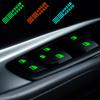 Car Door Window Lift Button Luminous Switch Button Sticker Windows Control Pane