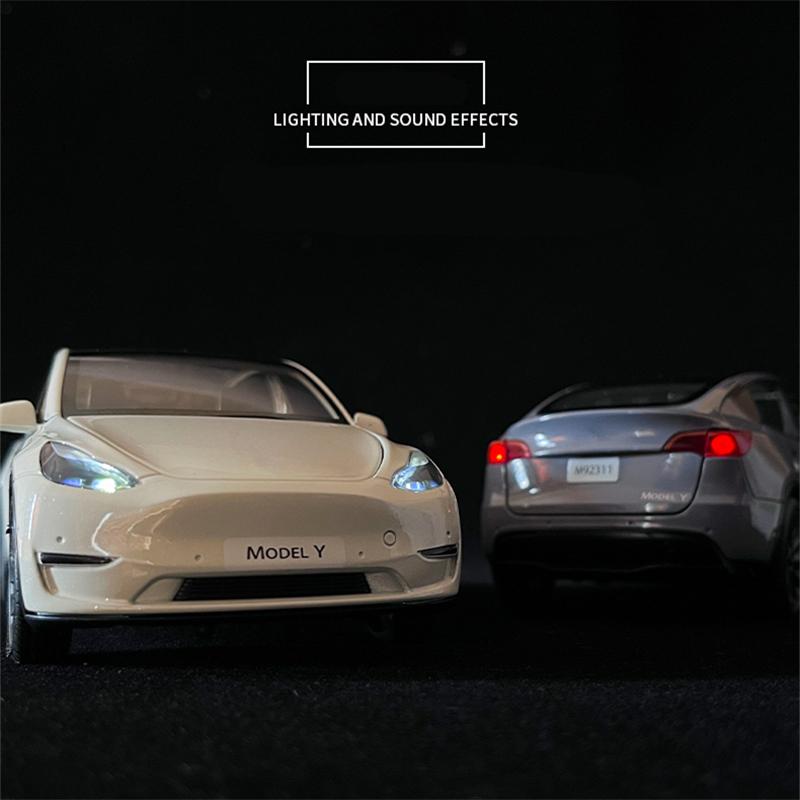 1:24 Model Y 3 S Suv Alloy Car Model Diecasts Metal Toy Vehicles Car Model Simulation Sound And Light Collection Childrens Gifts