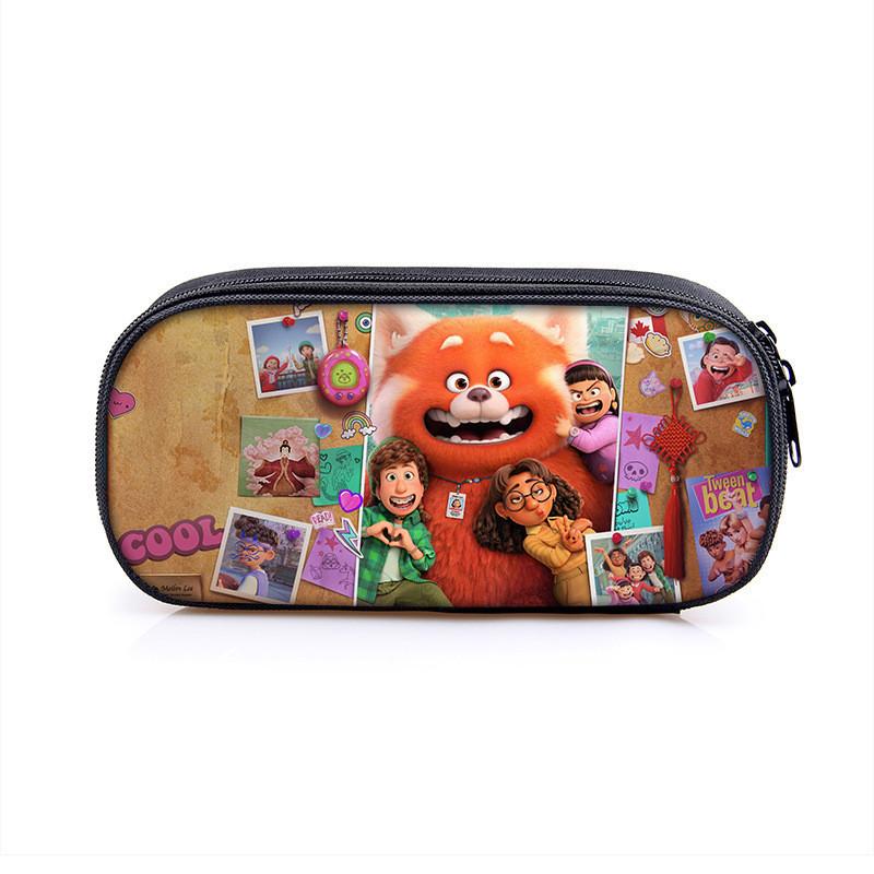 

Turning Red Pencil Case With Nylon Material Compact Storage For Students Number21