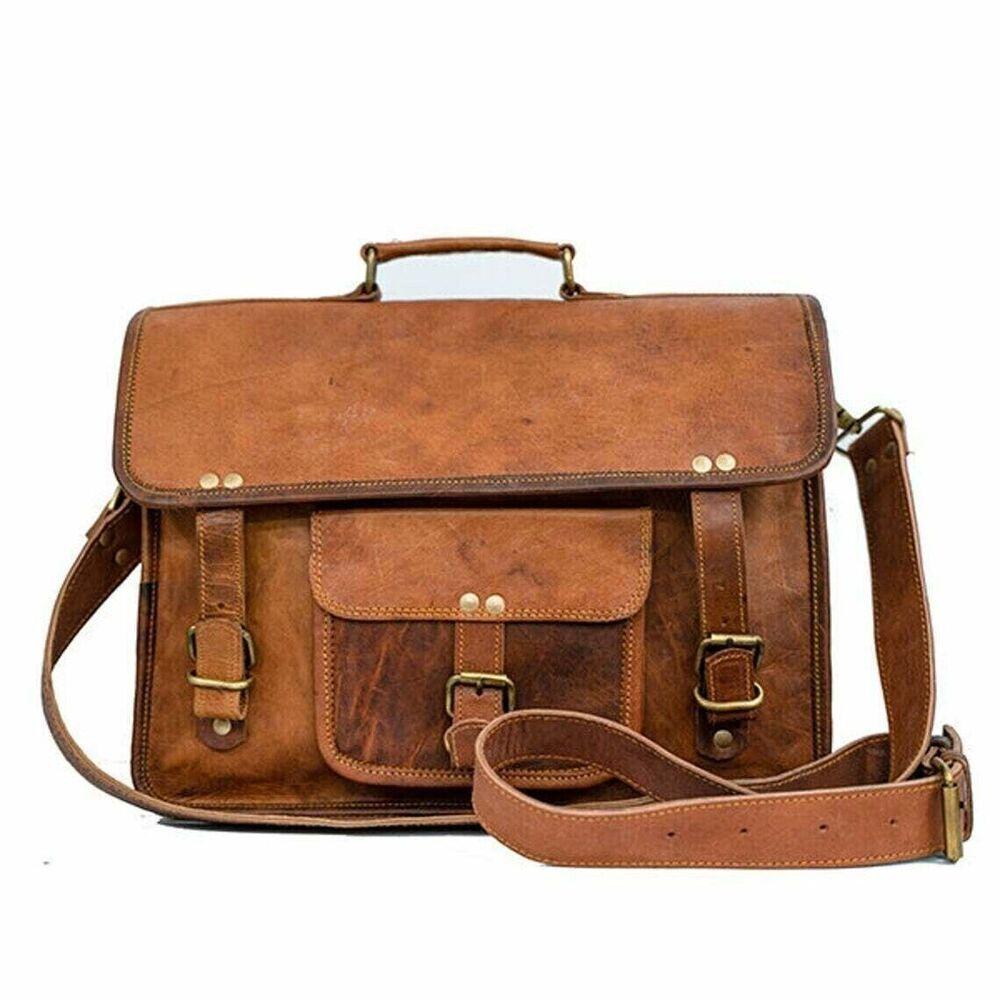 Новая винтажная женская сумка из натуральной кожи — фото 3