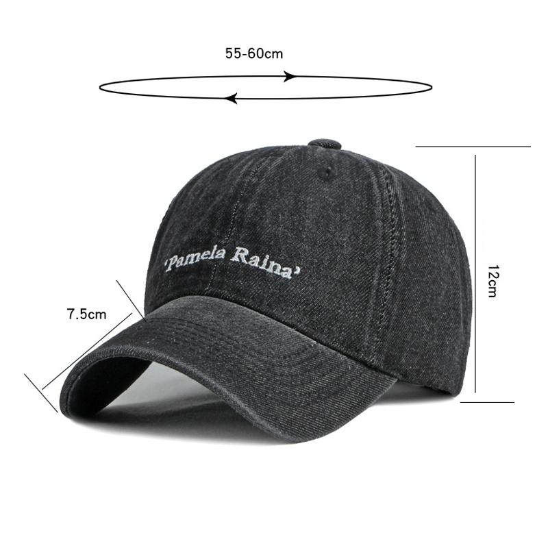 Denim Cap Spring Summer Male Embroidered Letter Sunscreen Sun Hat Female Baseball Cap