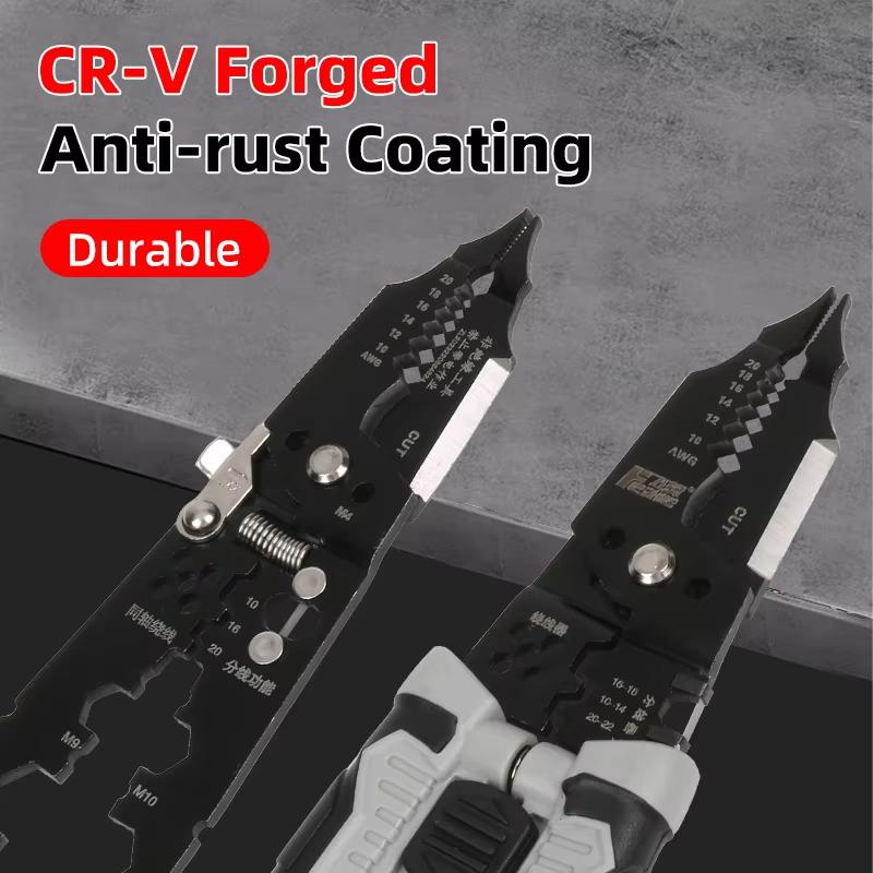 Electrical Wire Strippers Multifunctional Winding Wires Cable Crimper Wire Clippers Portable Professional Wire Crimping Tool