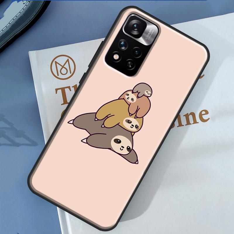 Sloth Cute Animal Case For Xiaomi Redmi 13C 10C 12C 14C Redmi Note 14 13 Pro 12 11 9 10 9S 10S 11S 12S Cover