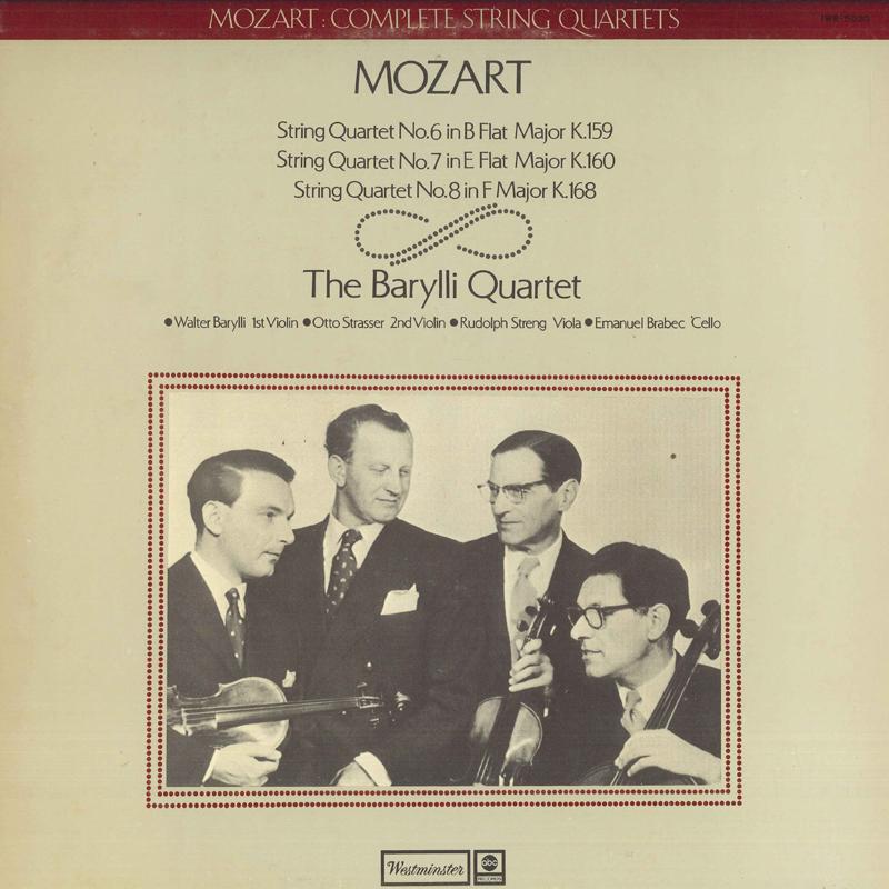 

LP Record BARYLLI QUARTET - Mozart String Quartet No.6 / No.7 / IWB5033 WESTMINSTEN Japan Classical Used