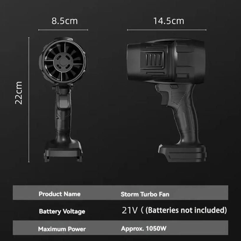 21V Rechargeable Violent Turbo Fan Air-Blowing Wireless Handheld Concentration Car Hair Blower Small High-Speed Electric Blower