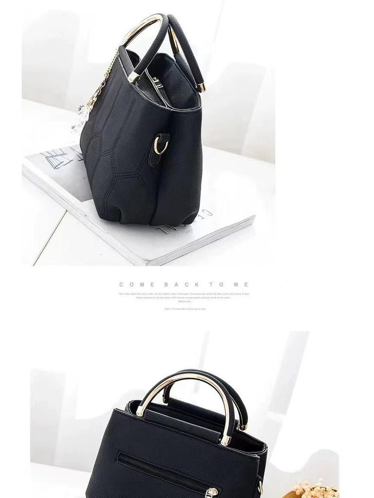 Bolsa Transversal Bordada da Moda: Bolsa de Ombro Elegante e Simples