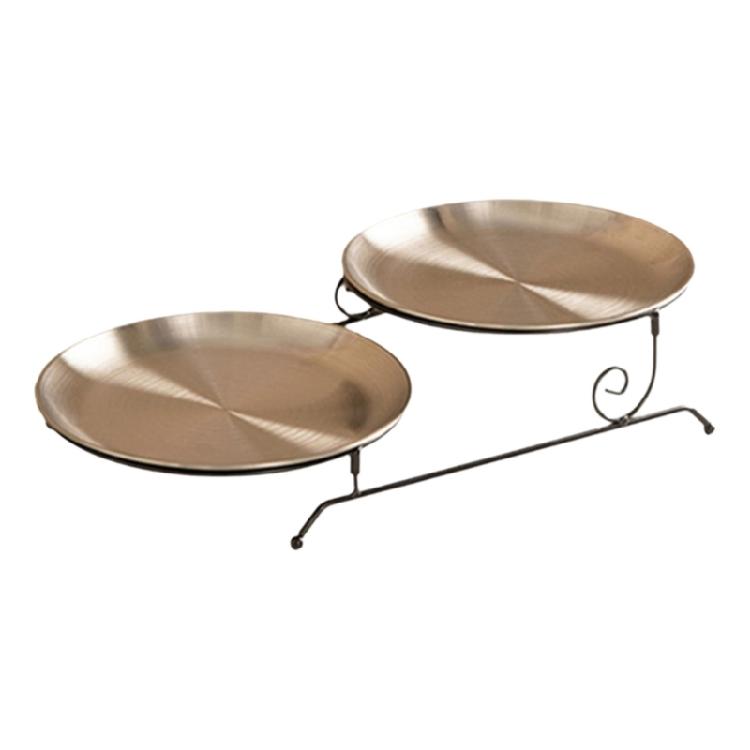 Practical Detachable Dessert Stand for Parties Detachable Fruit Serving Holder Metal Wedding Cake Display Plate