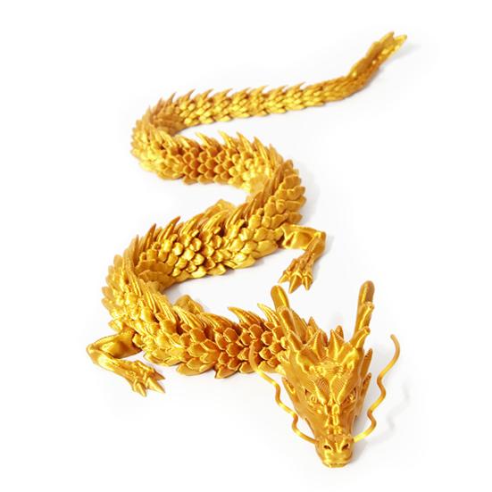 Socha čínského draka 3D tištěná figurka draka s pohyblivými klouby Dekorace na stůl se sochou draka pro domácí kancelář