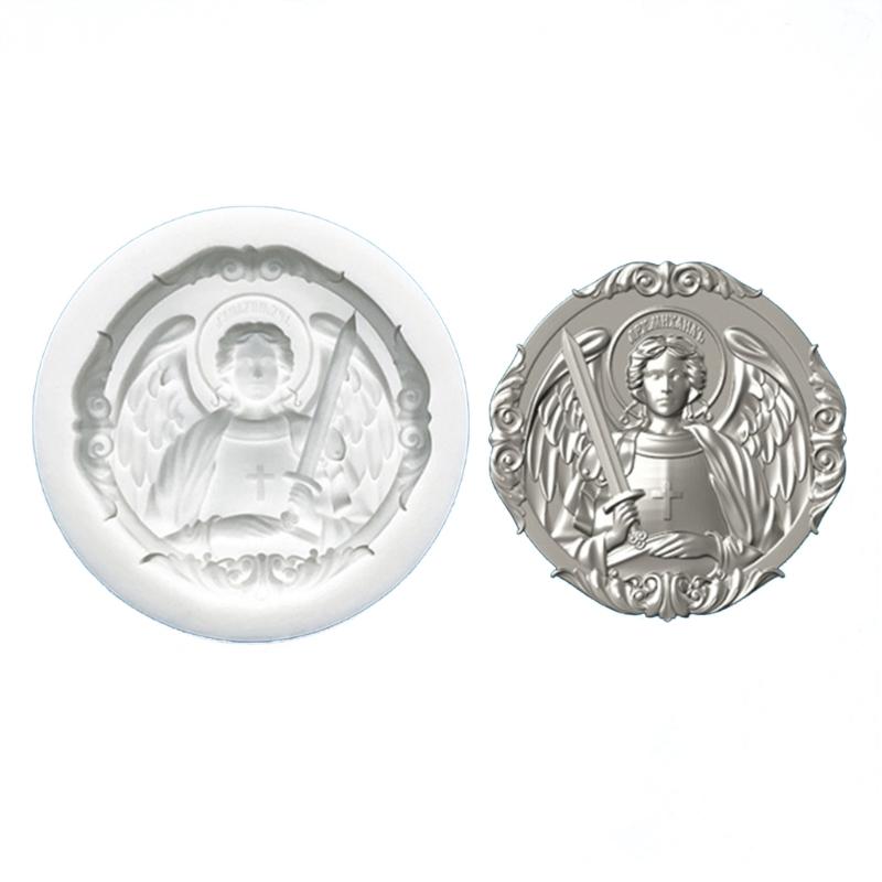 Efficient Food Grade Silicones Cake Decors Molds With Angel Relief Design For Baking Soap Candle Making