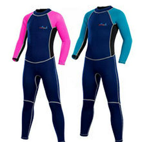 Kinder Langarm Einteiler Badeanzug - Schützender Tauch- & Schnorchelanzug für Jungen und Mädchen