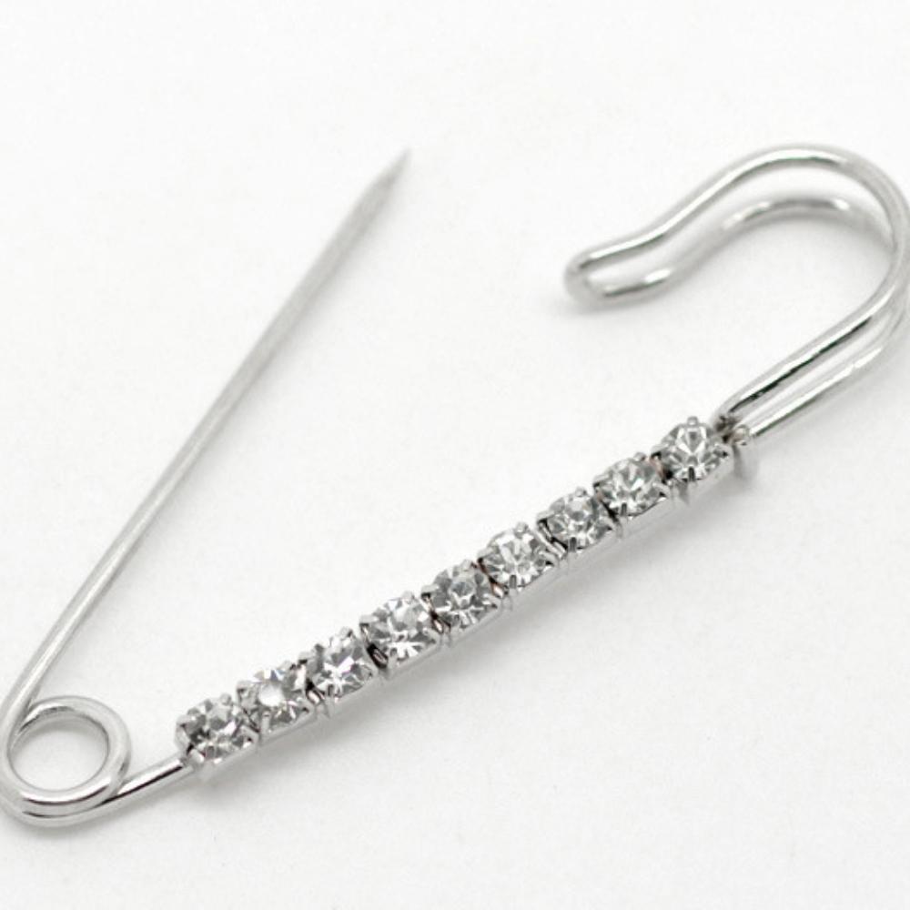 1/3/5/10 Pezzi Spilla di Sicurezza Spilla con Diamante Bianco Accessori Abbigliamento Donna Spilla Fissaggio Fai da Te Accessorio Fatto a Mano
