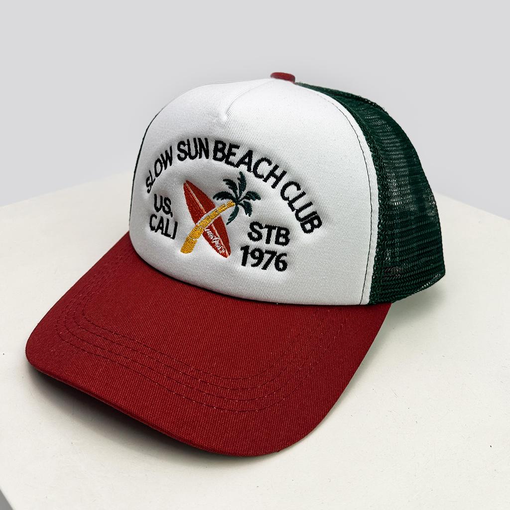 American Hip-hop Letter Embroidery Baseball Hats Sunshade New Unisex Color Block Breathable Trucker Caps Versatile Street Mesh