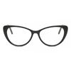 Full Rim Cat Eye Shiny Black Merijean Blue Light Block Cp138 Fashion Women Eyeglasses