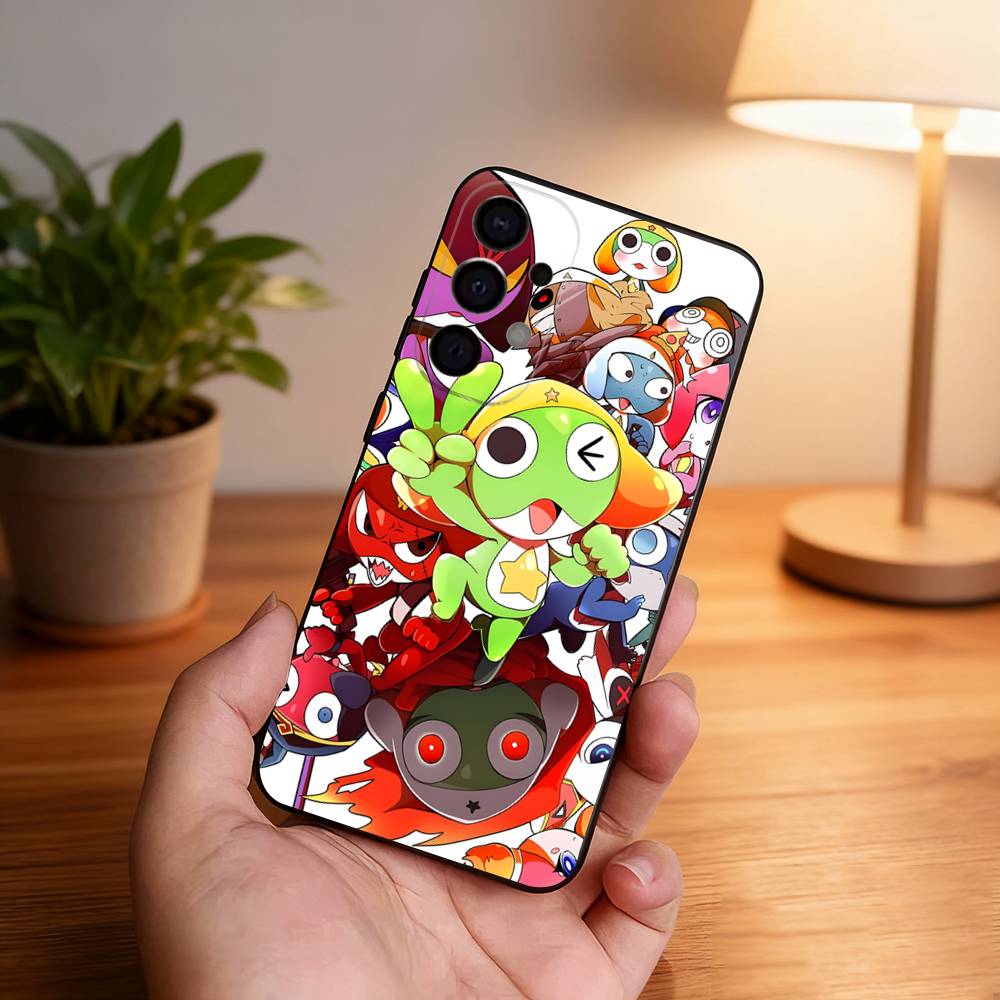 K-Keroro G-Gunsou Frog Black Cover Phone Case For Samsung S26,S25,S24,S21,S22,S23,S30,Ultra,S20,Plus,Fe,Lite,5G
