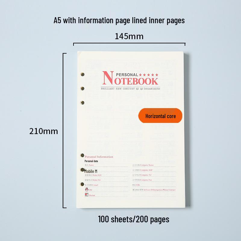 Korean-Style A6 Cute Loose-Leaf Notebook & Multifuntional Diary