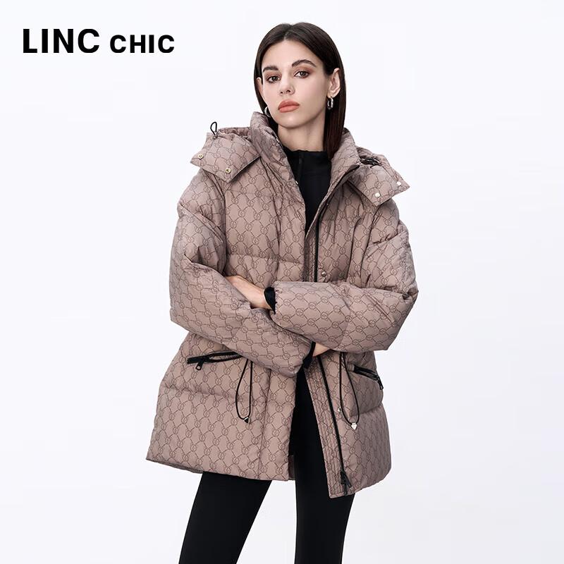 Jinyujie Damen 2024 Winter Kurze Daunenjacke