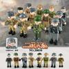 20050 Figura Militar Juguete de Bloques de Construcción Ensamblables para Niños Modelo Militar de EE. UU. Británico y Alemán Partículas Pequeñas