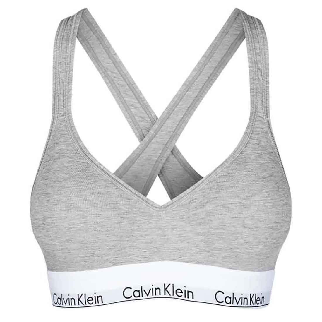 

Calvin Modern Cotton QF1654 Grey Heather Size S [ck Klein] Women s Bra, Cotton, (020), [Item]