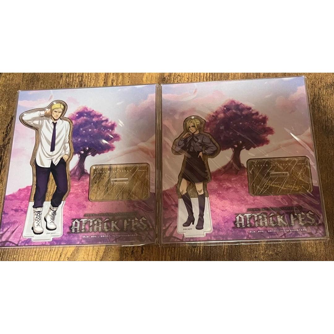 Used Attack on Titan attack fes Axta liner anime set