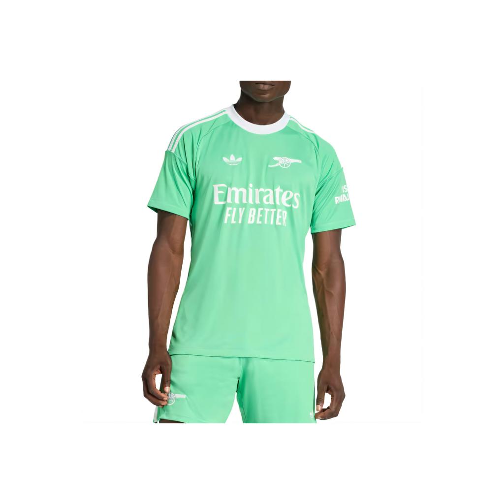 Adidas Originals Arsenal 25/26 Season Striped Short Sleeve Football Shirt Men Tops JI9560