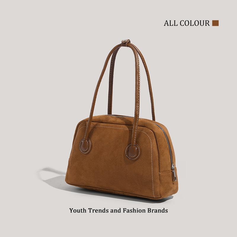 Suede handbag bag women's autumn and winter new retro high-end trendy pillow bag