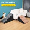 Dog Stairs Pet Ladder Steps Sponge Small and Medium Dogs Bed Sofa Removable Pet Products
