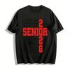 Class of 2026 Senior Graduation Graphic Print Short Sleeve Tee Pure Cotton T-shirt