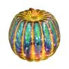 Glass Pumpkin Light Battery Operated LED Pumpkin Lantern Fall Lighted Pumpkin Table Centerpiece for Halloween Thanksgiving Home Decor