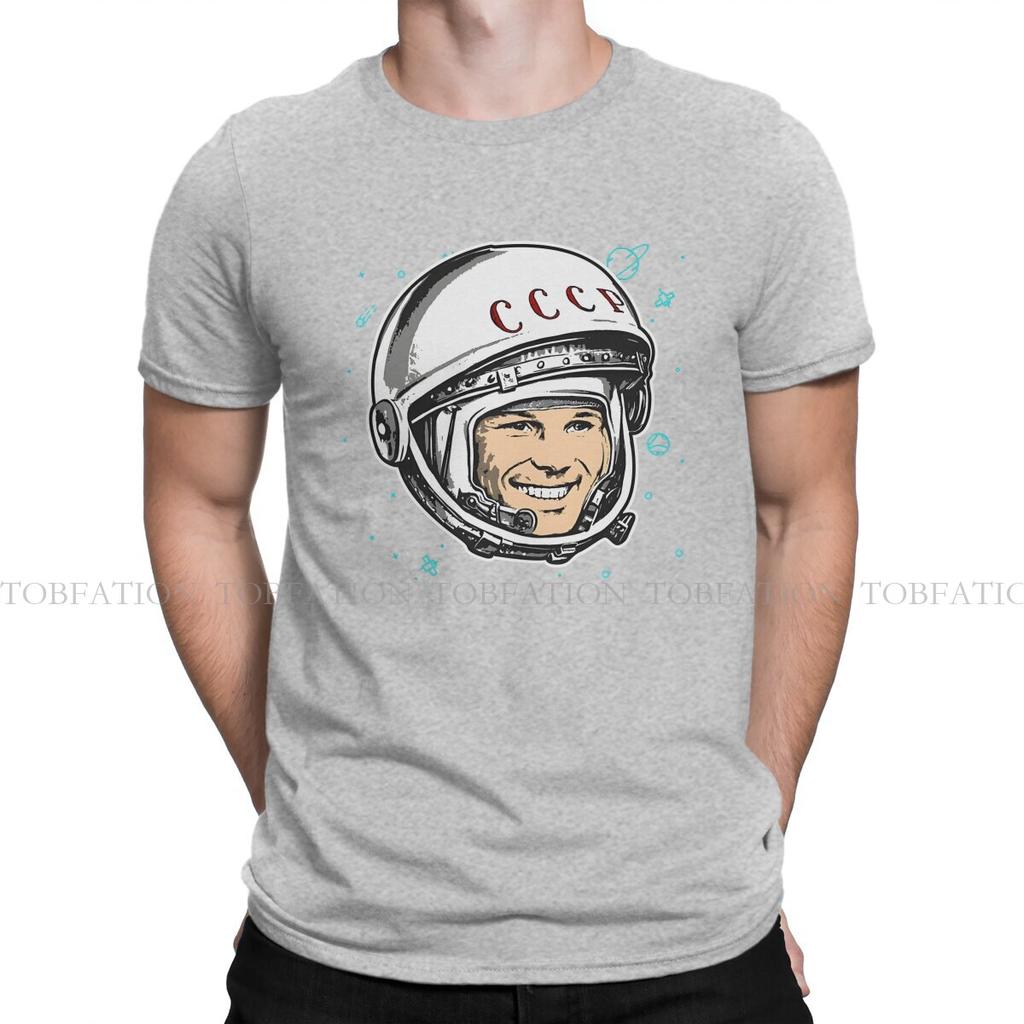 Cccp Ussr Russian Soviet Union Yuri Gagarin Tshirt Graphic Unisex Tops Vintage Fashion Summer Clothing 100 Cotton T Shirt