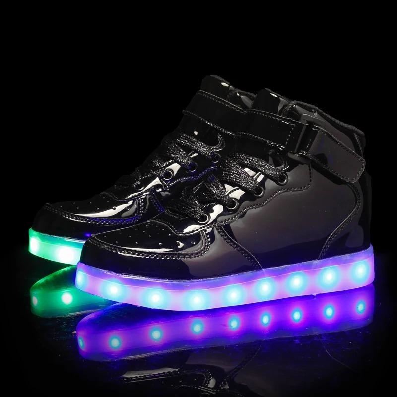 Men's Glowing Sneakers Unisex Luxury Luminous Sneakers USB LED Colorful Lighted Luminous Shoes Women Night Light Vulcanize Shoes