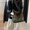 Internet Celebrity Armpit Bag Women 2025 New Korean Version Fashion Leopard Print Shoulder Bag Large Capacity Messenger Casual Bucket Bag
