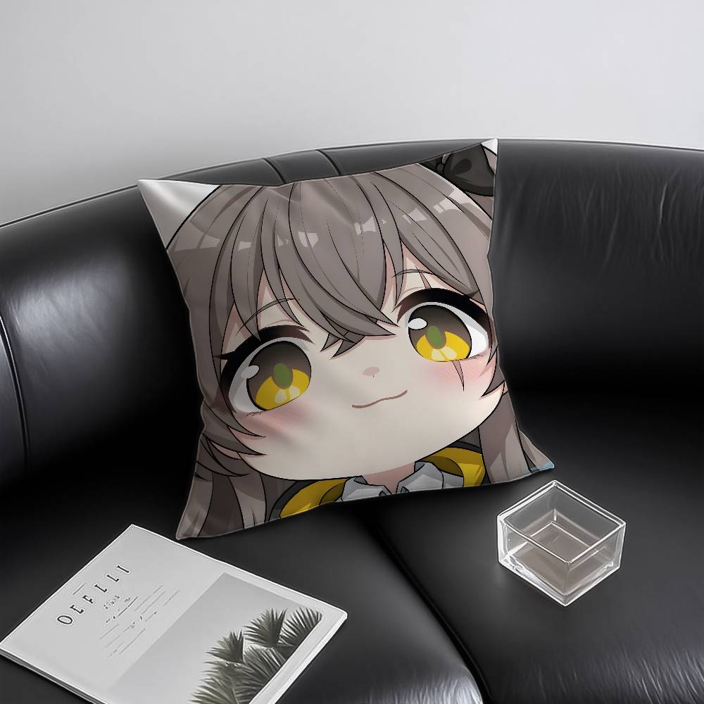 Vedio G-Game G-Girls F-Frontline Pillow Case Anti-dustmite Invisible Zipper Sofa Bed