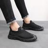 Été nouvelles chaussures en maille à une pédale pour hommes chaussures de marche confortables antidérapantes creuses chaussures décontractées